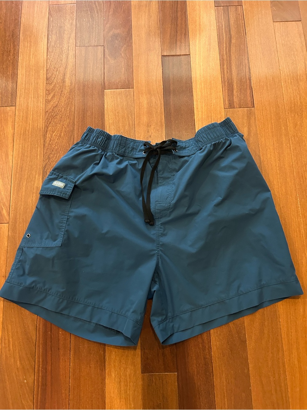 Men's Gradual Board Swim Trunks in Teal with Drawstring size XXL